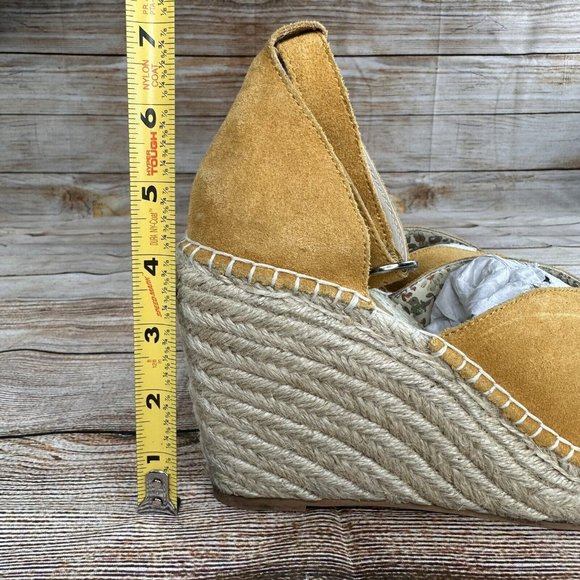 Seychelles Wedged Espadrille Heels Women Size 8.5 Ankle Strap Open Toe Shoes - Picture 10 of 10